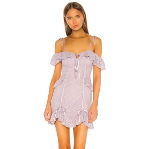 Majorelle Cute Purple Revolve Lace Mini Dress